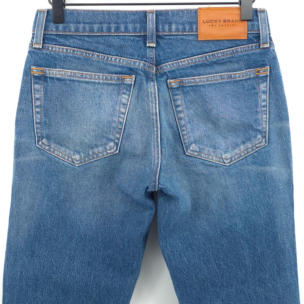Lucky Brand Authentic Straight Women Jeans 0/25 Blue Side Stripe Denim - Picture 4 of 13